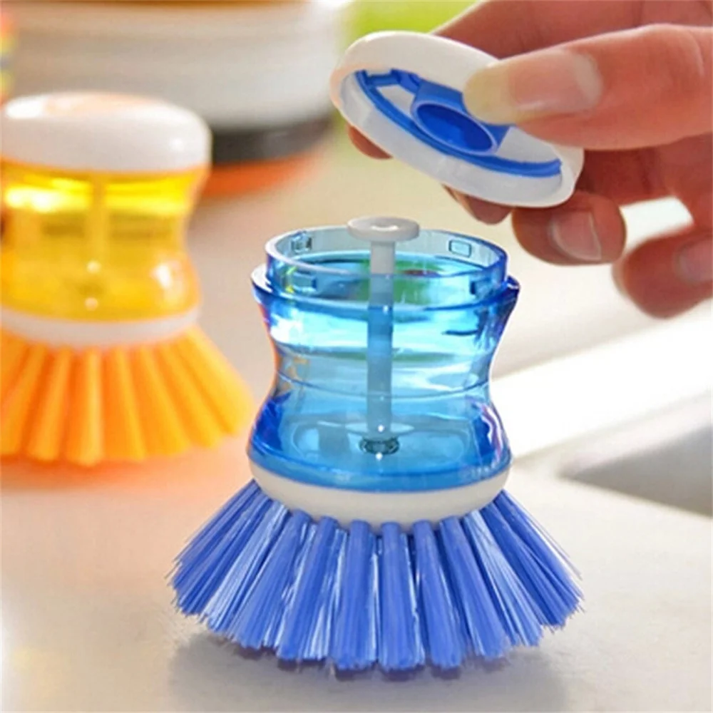 2 In 1 Cleaning Brush with Removable Brush Kitchen Holder Soap Dispens –  ProcessExtra