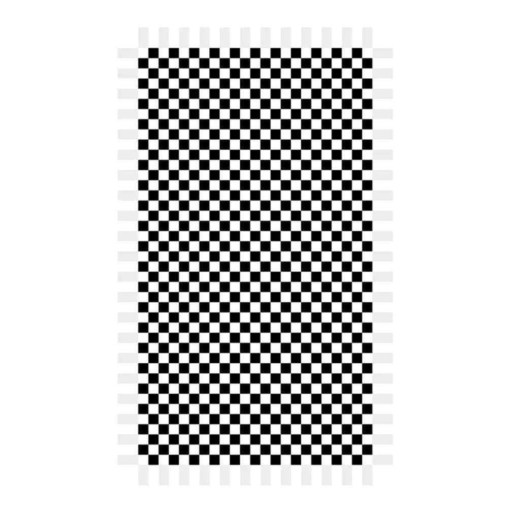 French Style Plaid Checkerboard Checkered 10x10 Size Vintage Print Center Living Room Carpet