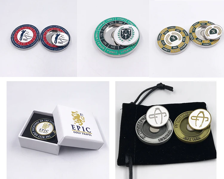poker chip ball marker