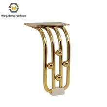 Hot Selling Gold Metal Sofa Legs Iron Furniture Chair Legs with Decorative Features for Kitchen Use Accessories for Table