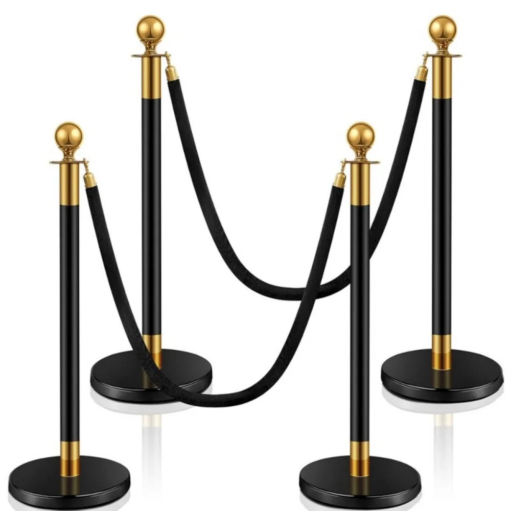 Wholesale Durable Crowd Control Stanchion Rope Safety Barriers with Velvet Rope for Theaters Hotels Clubs Party Ceremony