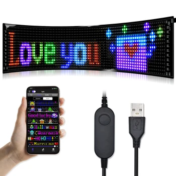 China Suppliers Led Car Message Display Rgb Soft Pixel Screen Indoor Flexible Curve Digital Advertising Screen