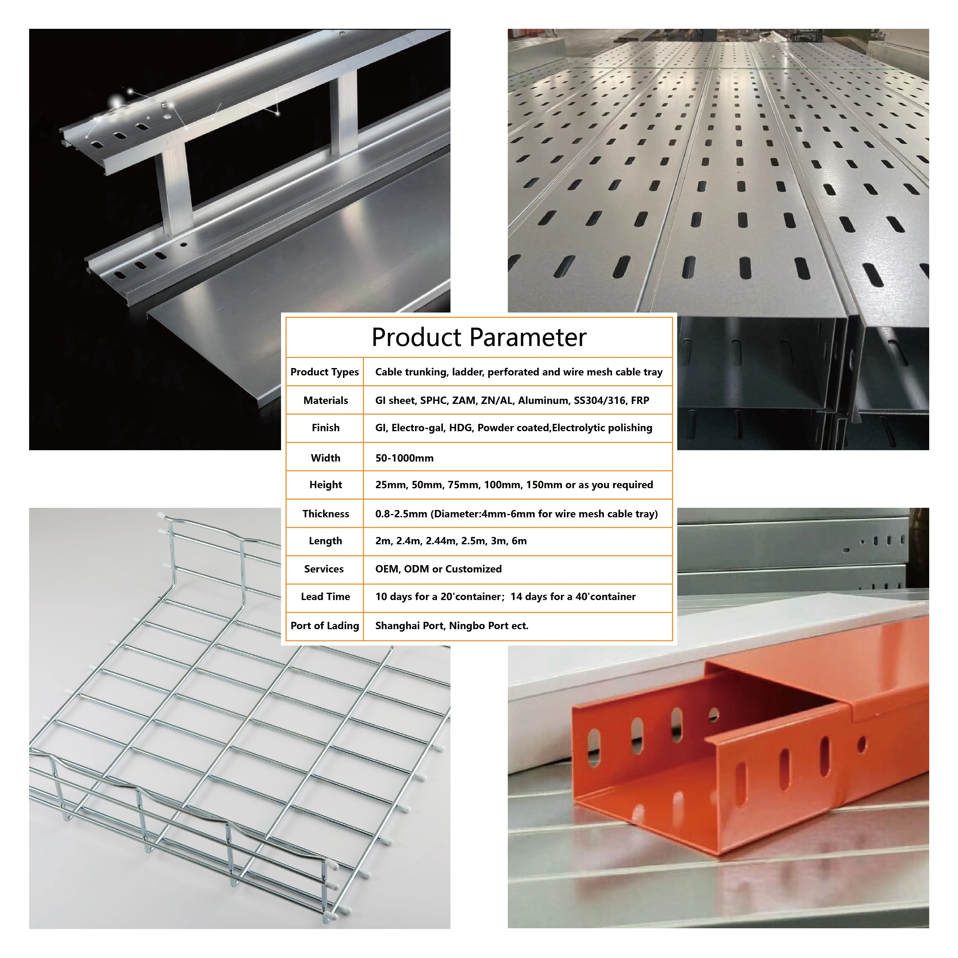 China Wire Mesh Cable Tray,Cable Ladder, Perforated Cable Tray