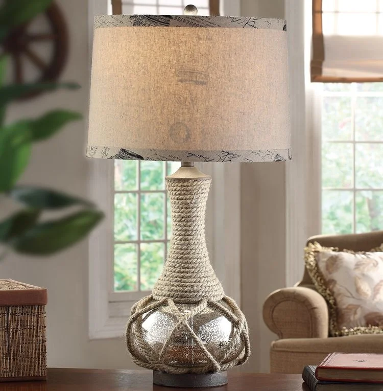 rope bedside table lamp