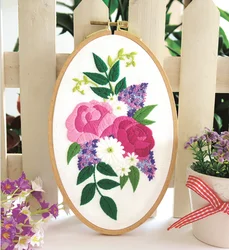 The Fine Quality 3D Flower Craft Needlework DIY Embroidery Kits Suitable For Decoration