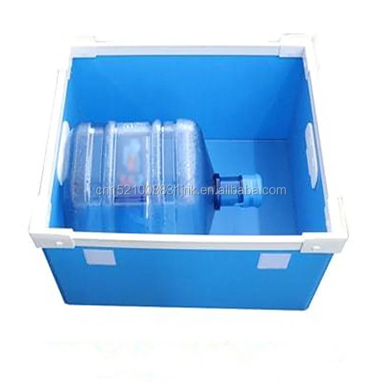 Foldable PP Corrugated Polionda Customized Plastic Container Pradan Case Carrying Storage Box With Handles for Large Part