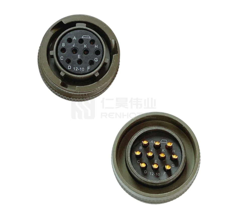 MIL-DTL-26482 PT06E-12-10P 10Pin Bayonet Mil Connector Male 