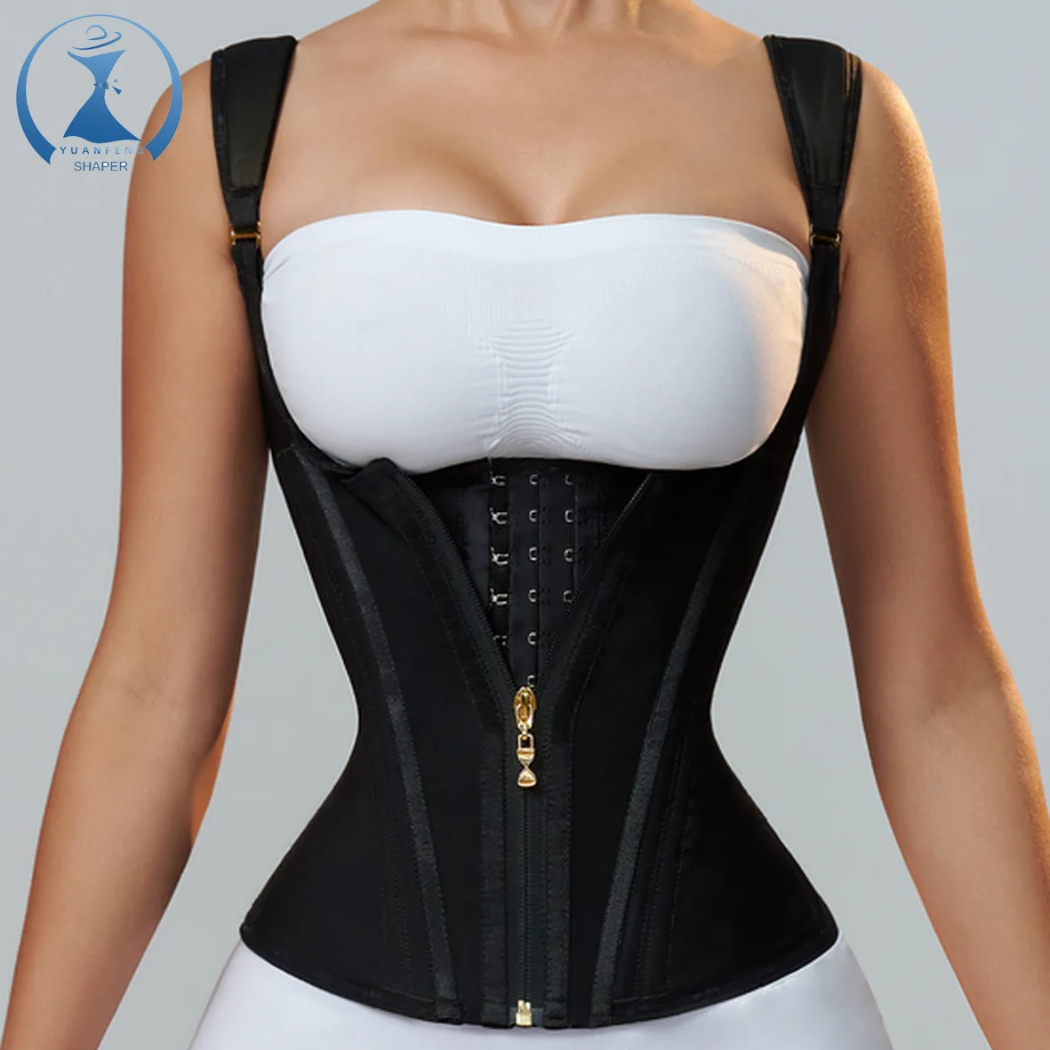 Elastic Band Steel Boned Waist Trainer Corset Women Workout Trimmer Sweat  Sports Girdle Belt Body Shaper Breathable Lingerie