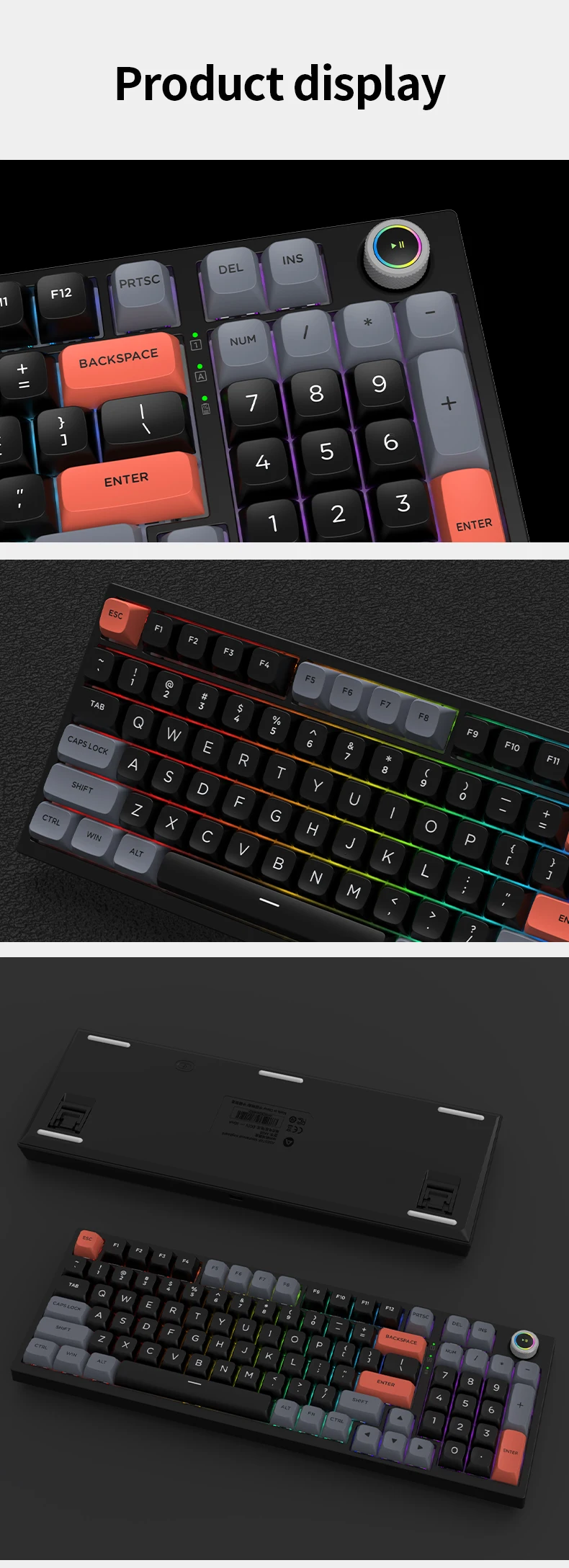 Ak98 97keys Laptop Mechanical Keyboard Game Backlit