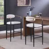 Beige + Boucle + Iron + Foam