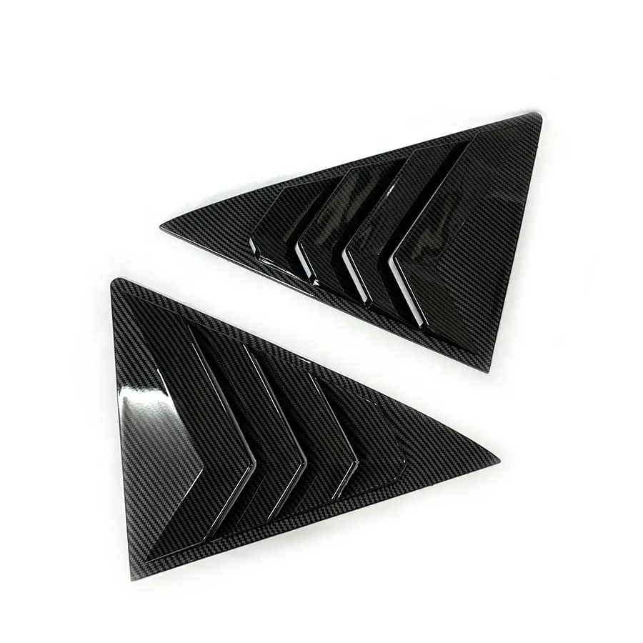 Car Side Rear Window Carbon Fiber Louver for Camryie 2012 - 2017 Cover Trim Air Outlet Shutter Exterior Accessories