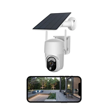 Xcreation 2K Solar Camera Connection Remote Control Color Night Vision Battery WIFI 4G Camera Ubox App 2 Way Audio WIFI 4G H.265