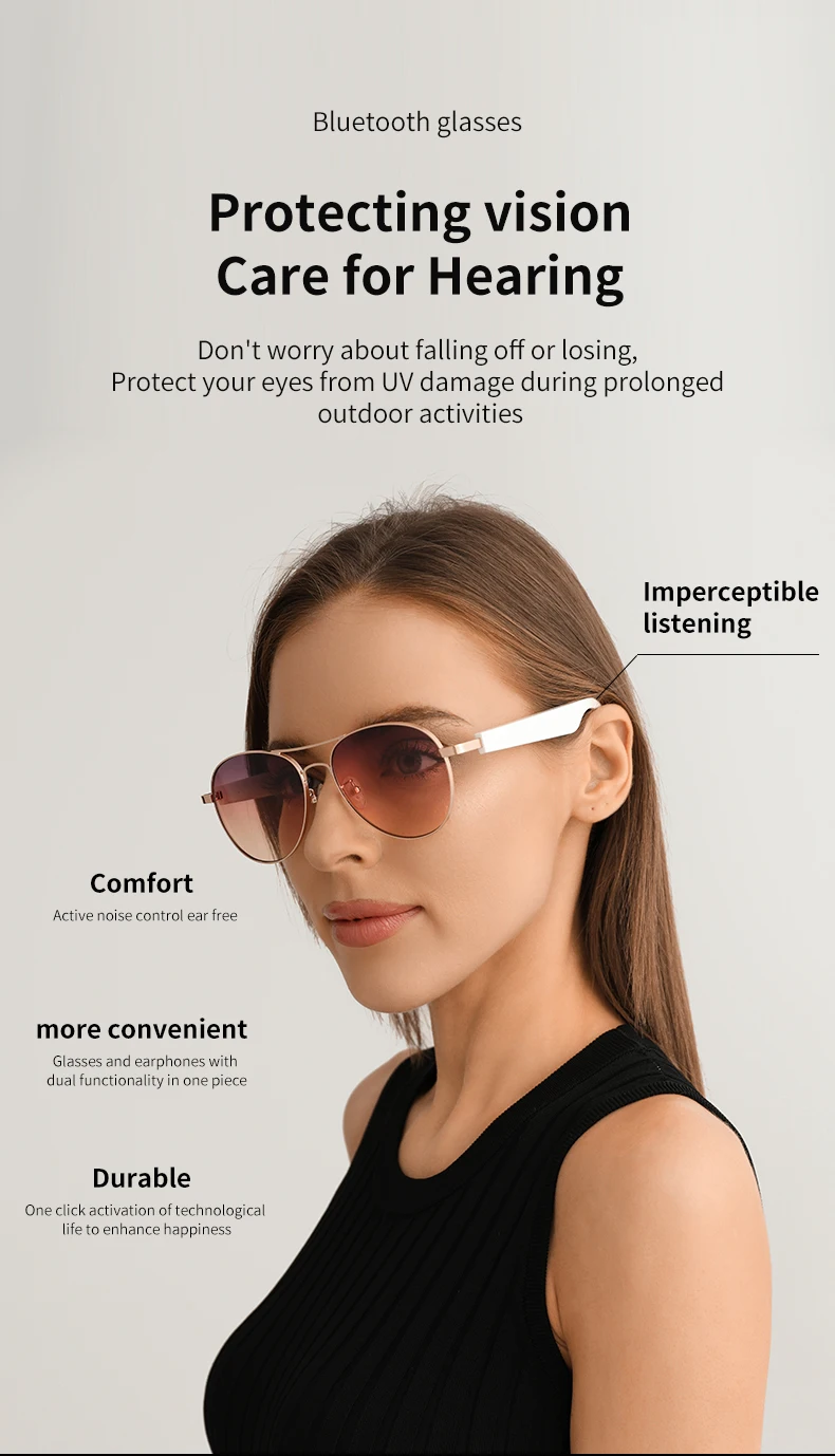 If you are searching for a supplier of a product with perfect quality control and highly competitive prices, which gives you an advantage in expanding your local market, then contact us now!  Competitive suppliers of  Smart Wearable Headset MZ03 Women Fashion Sunglasses Navigation Voice Assistant Men Outdoor Music Smart Glasses with BT Speaker