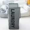 Scatola porta lettere in cotone e lino grigio