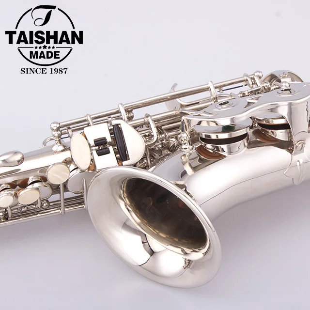 プロフェッショナルシルバーカラーハイF # サックス カーブド ソプラノ