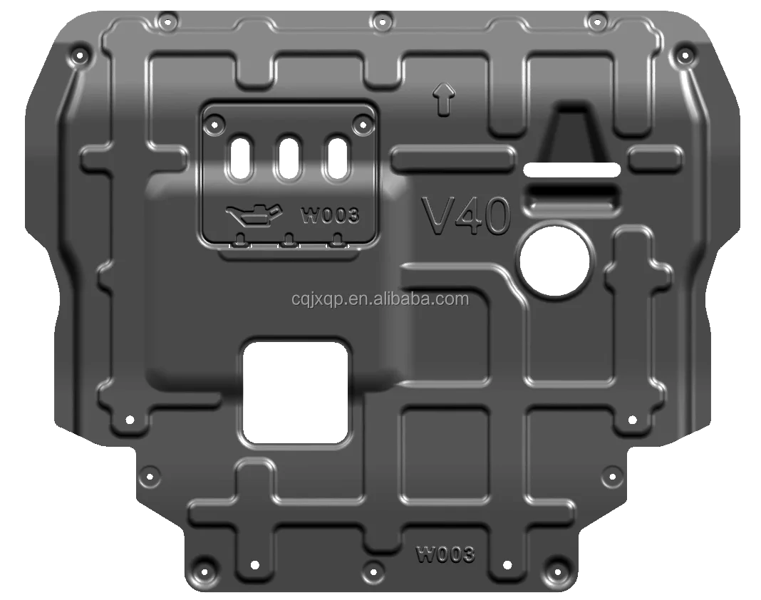 Крышка двигателя JUNXI привлекательная противоскользящая пластина защита коробки передач подходит для VOLVO V40 13-14 лет
