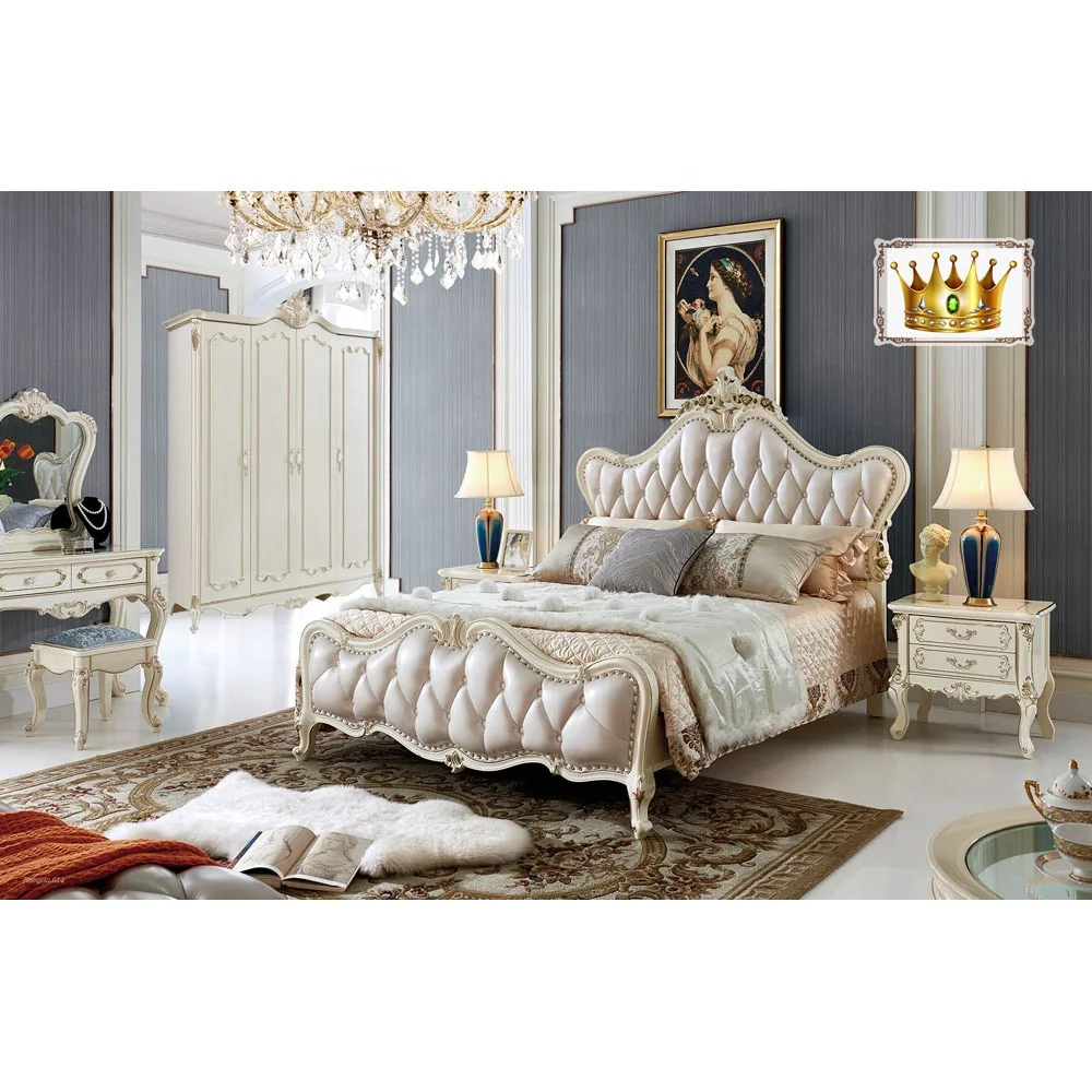 Luxury White Royal Bedroom Furniture French Antique Queen King Size Bedroom Set Buy King Size Bedroom Furniture Luxury White Royal Bedroom Furniture French Antique Bedroom Set Product On Alibaba Com