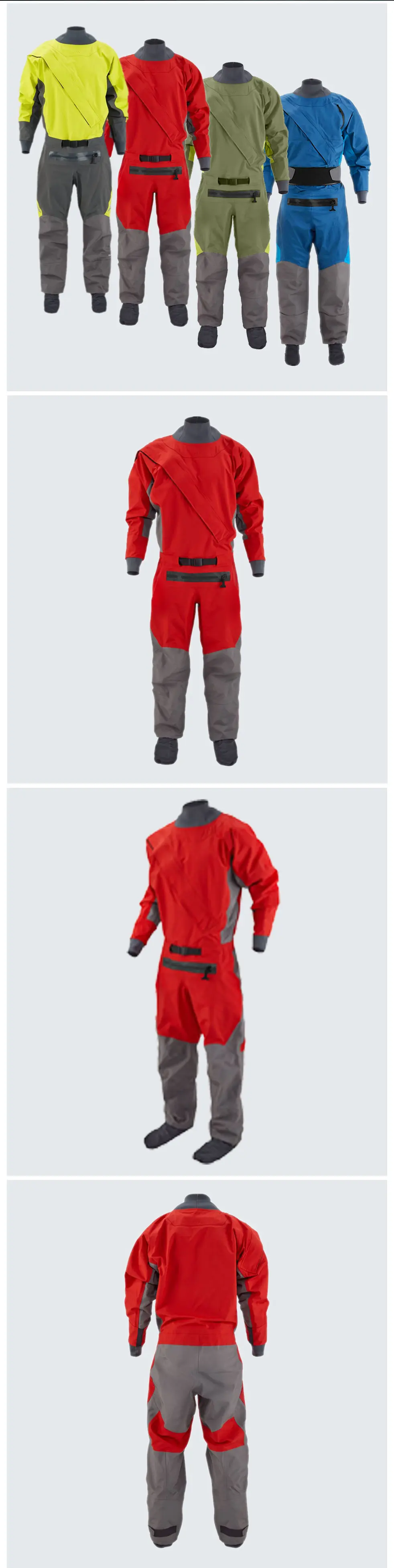 Dry Suits 3layer Polyester Waterproof Breathable Racing Drysuit