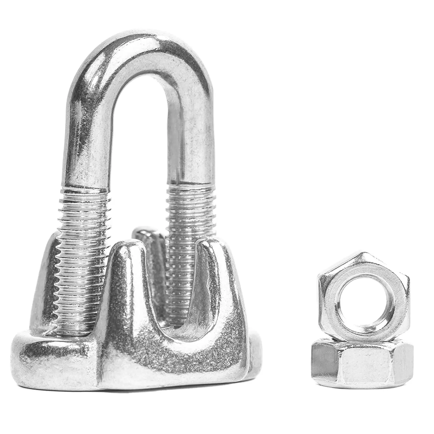Premier Stainless Solutions Heavy Duty Stainless Steel Wire Rope Clip para sa 58 Cables