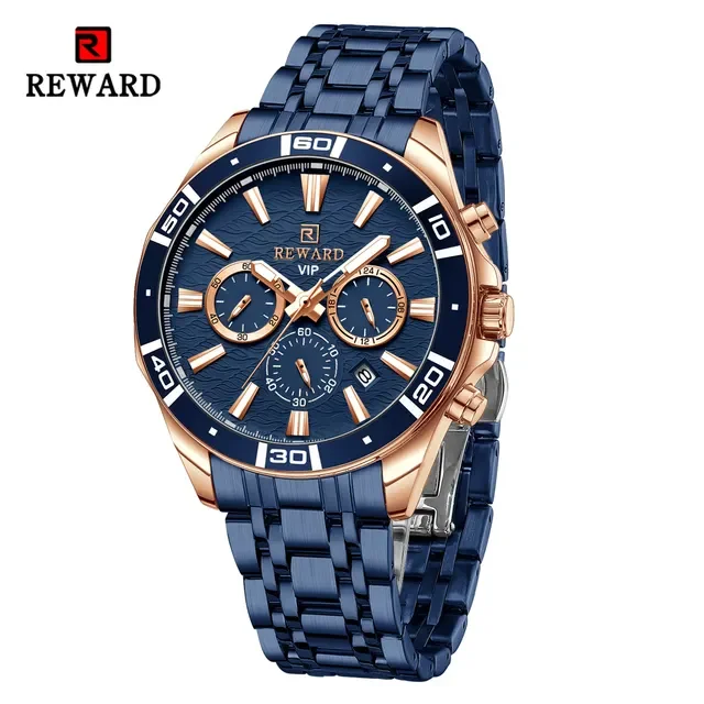 REWARD 81134 Fashion Model Luxury Man Wristwatch Shock Resistant Waterproof Sports Business Luxury Quartz Watches for Men Gifts