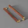 Brass+ solid South American walnut wood