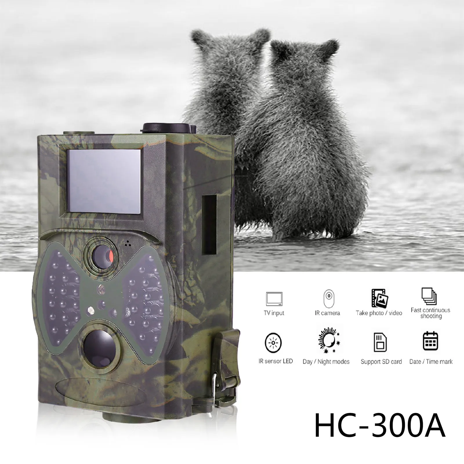 Suntek Trail Camera Hc300a 16mp 1080p Night Vision Wildlife Phototraps With Easy Operation