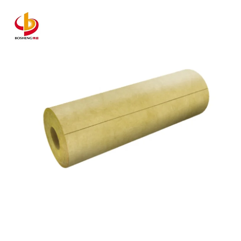 New Product Bosheng Marine Rock Wool Pipe Sound Insulation Fireproof Construction Heat Insulation Materials