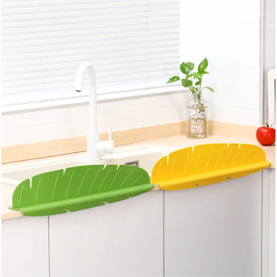 Fun Innovation Banana leaf water baffle kitchen leaf waterproof baffle sink water baffle sink water splash-proof partition