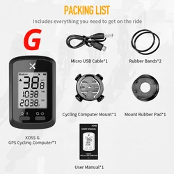 GPS-кодометр Xoss Walker G + для велосипеда, умный беспроводной измеритель кода для горных дорог, совместимый с Bluetooth, ANT +, водонепроницаемый