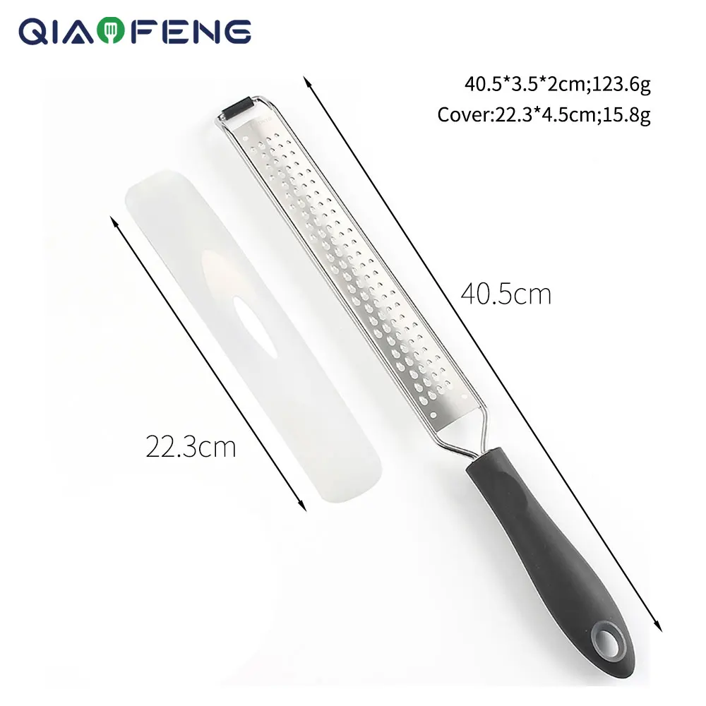 Heavy Duty Stainless Steel Blade Citrus Zester Vegetable Flat Grater
