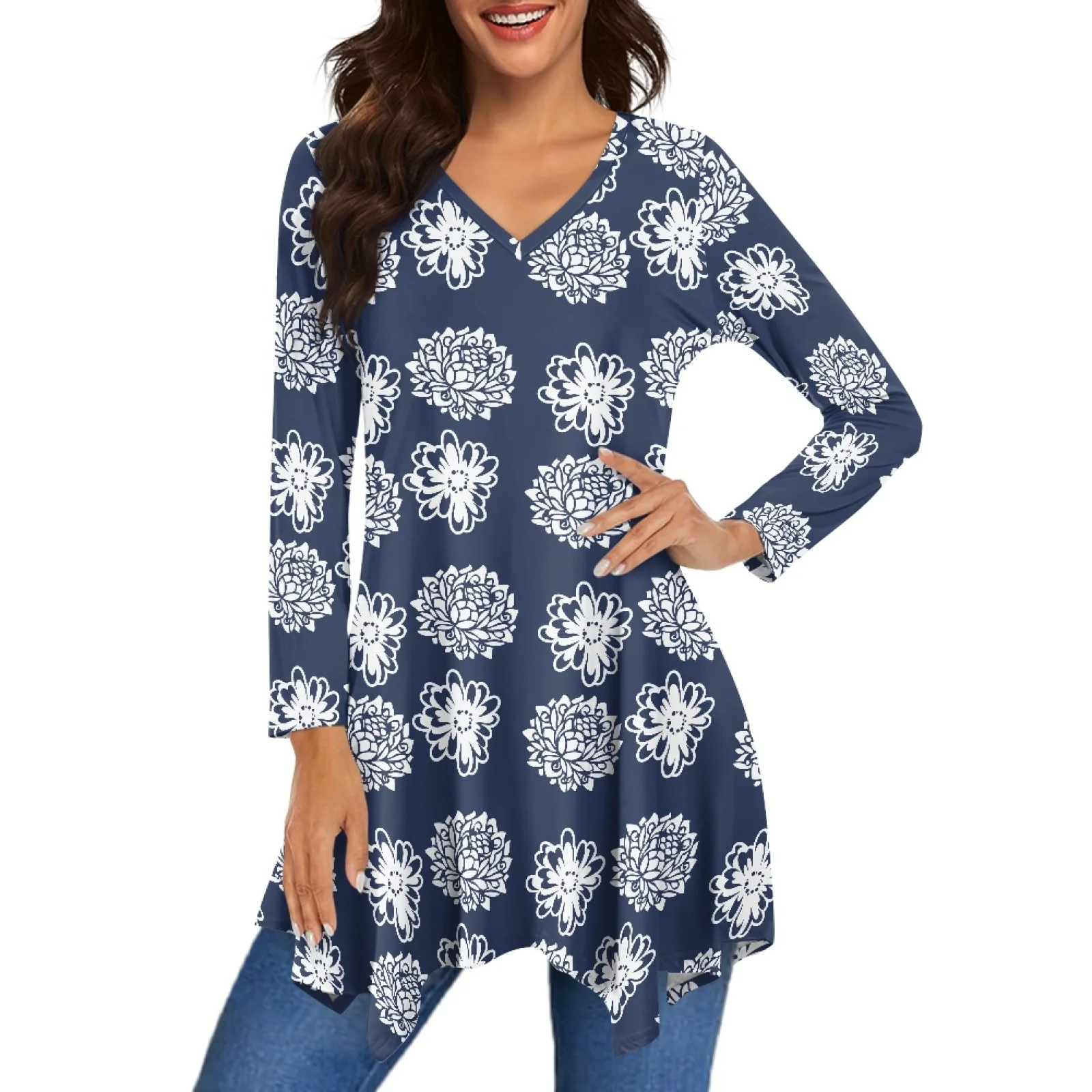 6xl Custom Womens Plus Size 3/4 Sleeve Loose Fit Flare Swing Tunic Tops Floral Large Basic T Shirt Blouses and Shirts for Women 6xl Custom Womens Plus Size 3/4 Sleeve Loose Fit Flare Swing Tunic Tops Floral Large Basic T Shirt Blouses and Shirts for Women