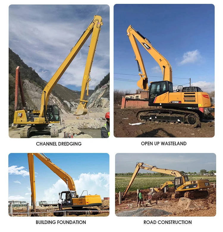 Extension Arm Reach Excavator Long Booms For Crawler Pc200 Cat360 30