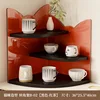 Cat-shaped Corner Stand B-02 [Black - Red Tea]