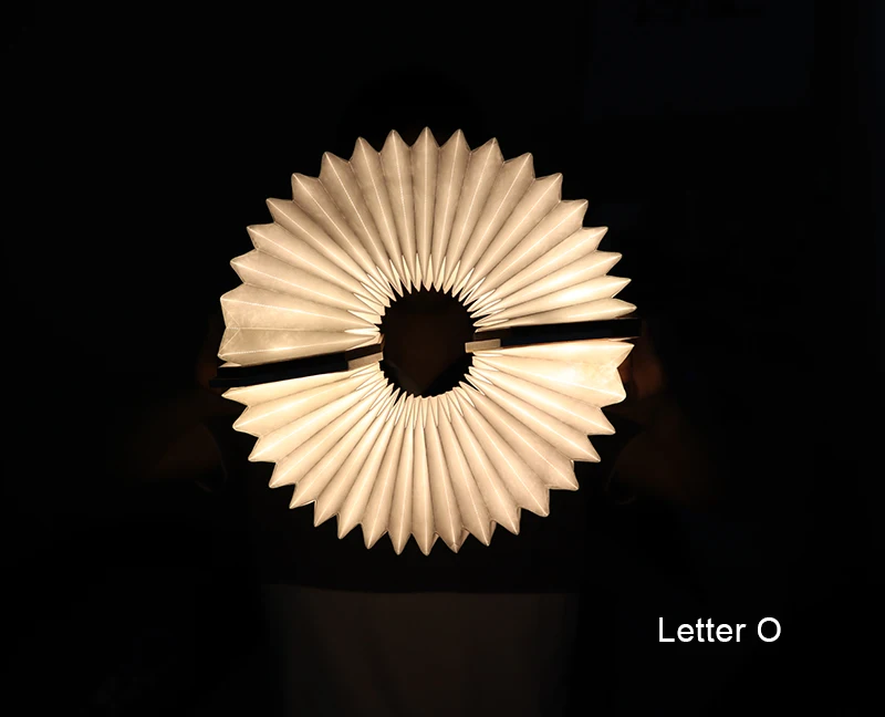 Creative Led Book Table Lights Usb Foldable Flip Paper Cultural Novelty Modern Night Organ Desk Lights
