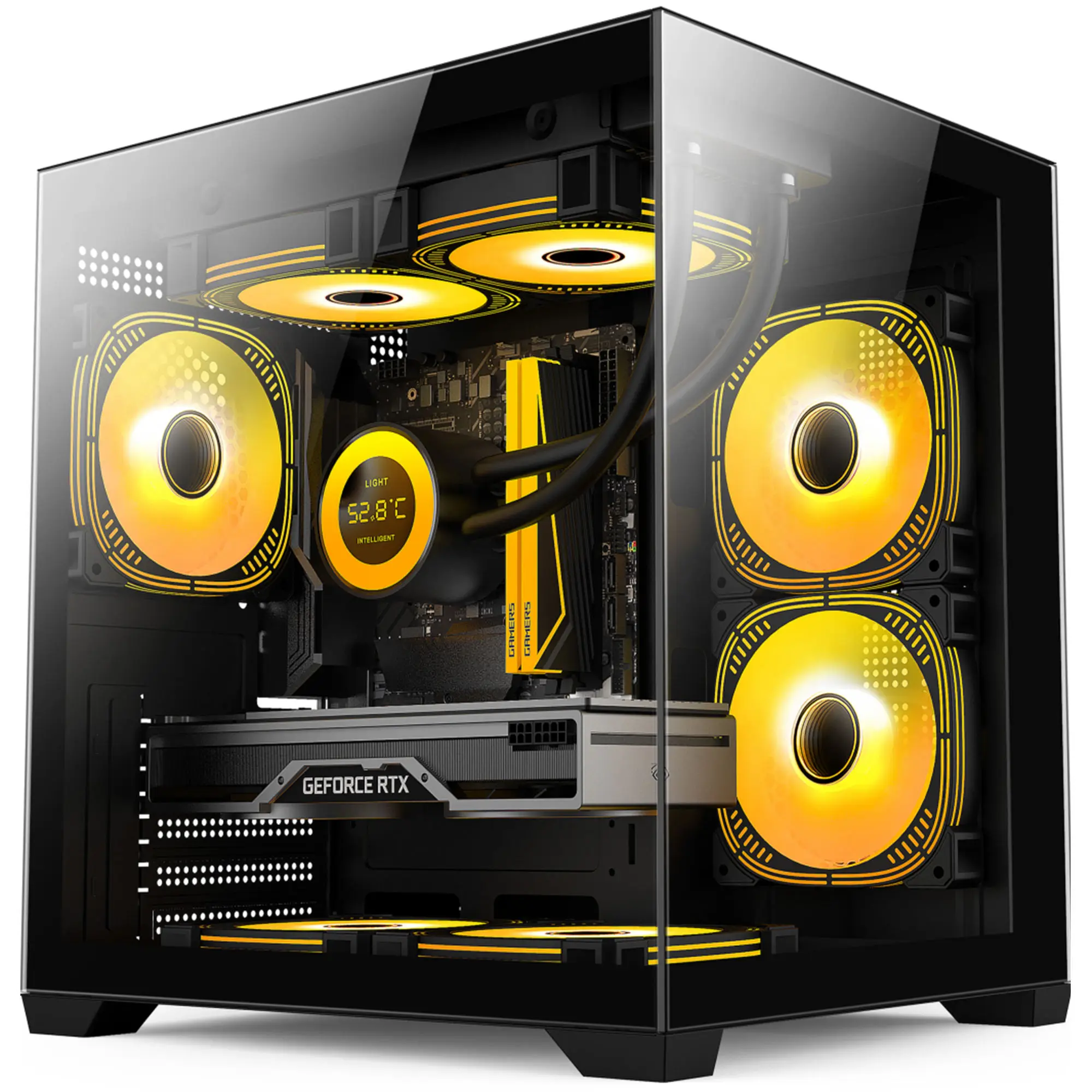 Best Selling Tempered Glass Front Panel Mid Tower ITX MATX ATX PC ...