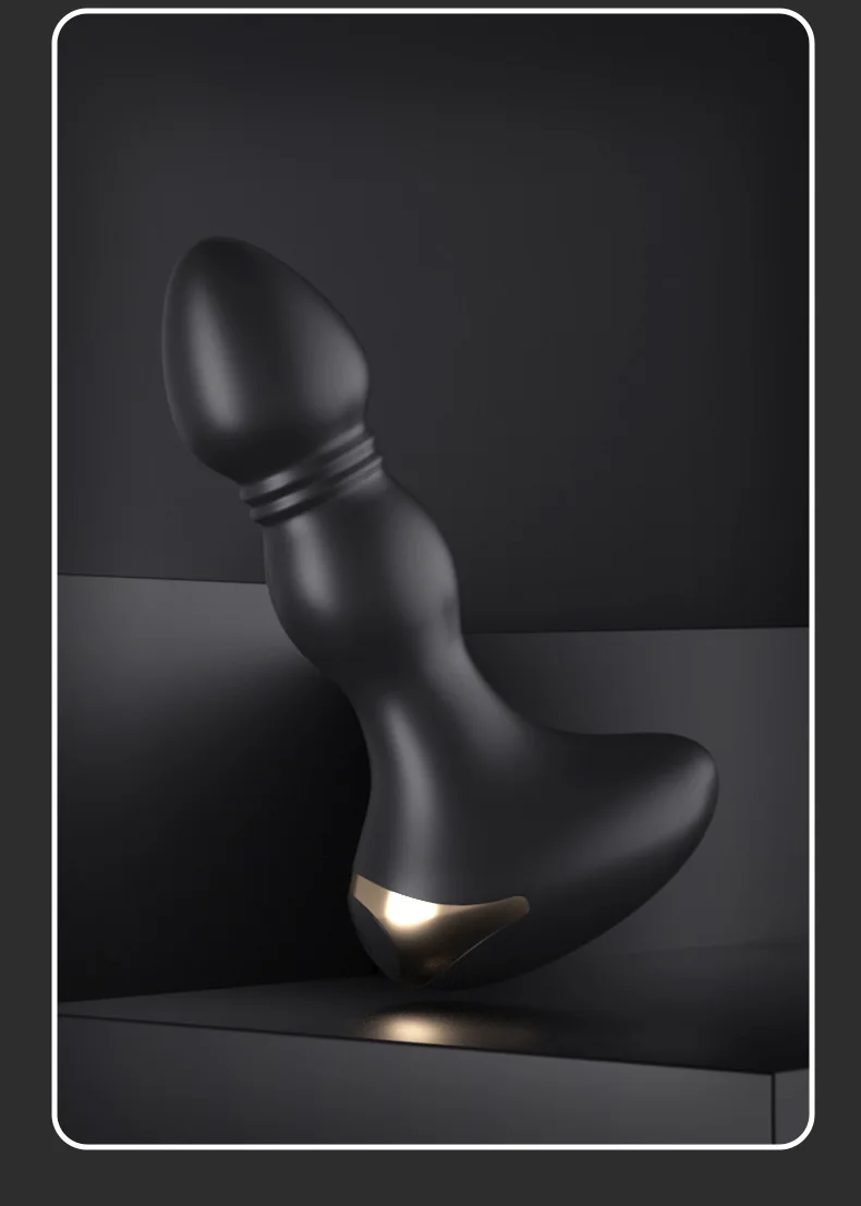 Amoura anal massager with storage bag packaging