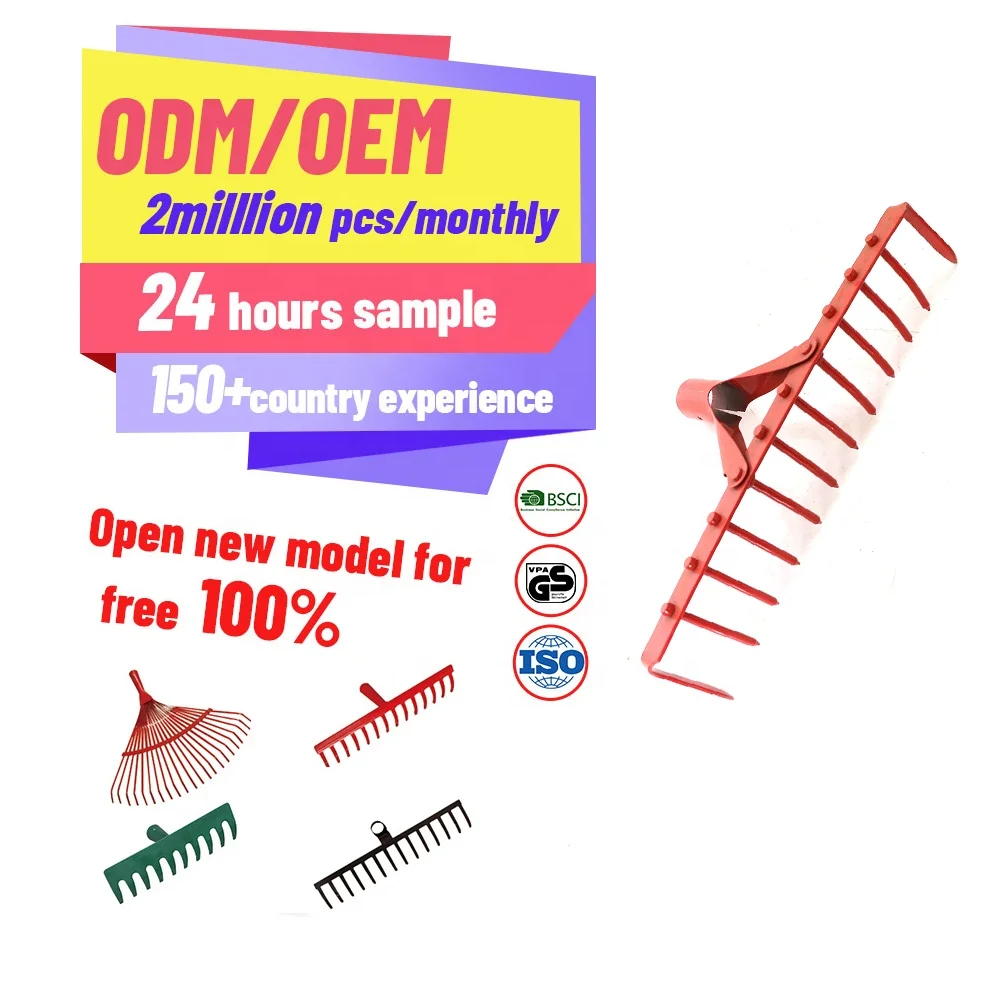 Hot Sales Leaf Grabber Rake   Lawn Leveling Garden Tool Weeding  Rake with Long Handle