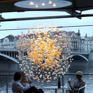 Customized Luxury LED Decoration Big Large Hotel Lobby Banquet Hall Custom Modern Led Chandelier Light