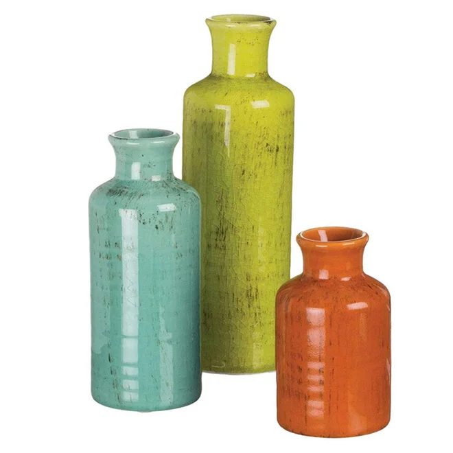 中国花瓶セット Amazon.co.jp: 中国陶磁器3ピース/セット セラミック花瓶 3D