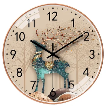 Hot sale 8 inch 10 inch 12 inch 14 inch 16 inch wall clock for living room decorative silent clock creative quartz clock