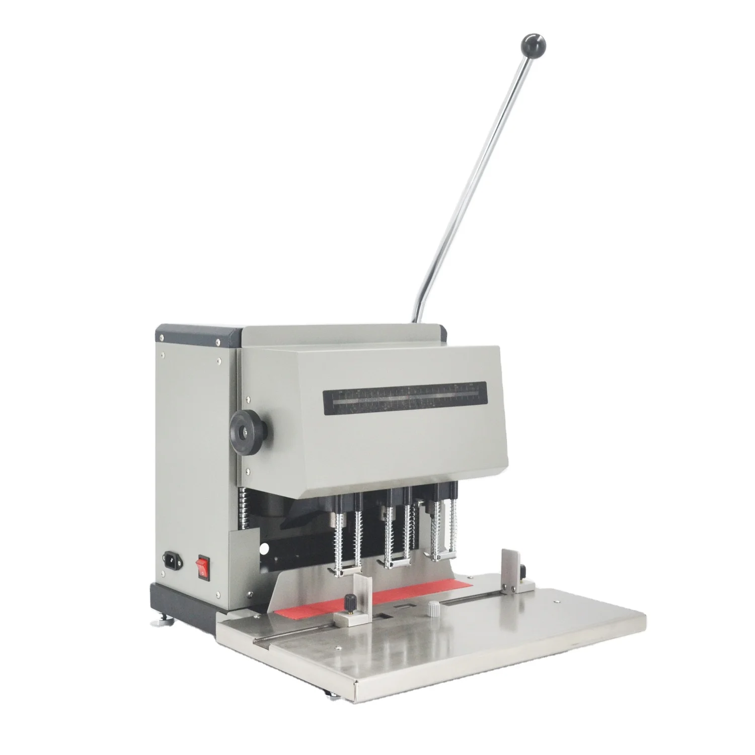 WB50B Сверхмощный электрический перфоратор для бумаги с подвижной платформой тремя отверстиями-заводская цена