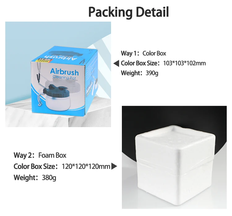 LinhaivetA air brush washing set airbrush cleaning pot mini spray gun cleaner