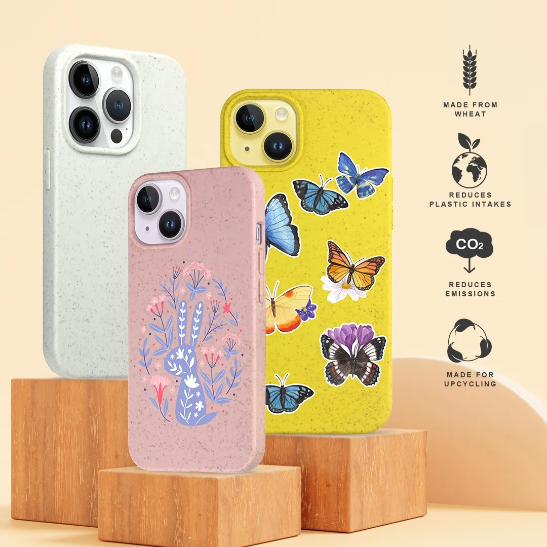 Eco-friendly Biodegradable Phone Cases for Iphone 13-15