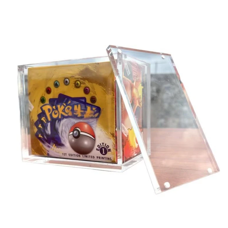 High Quality Modern Eco-friendly 5MM Thick Acrylic Pokemon Booster Display  Box 4 Magnets Enhanced Collection Display Upgradeable| Alibaba.com