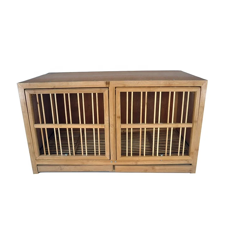 Geshifeng Factory 80cm Foldable Wooden Animal Pet Poultry Bird Racing Pigeon Breeding Cage