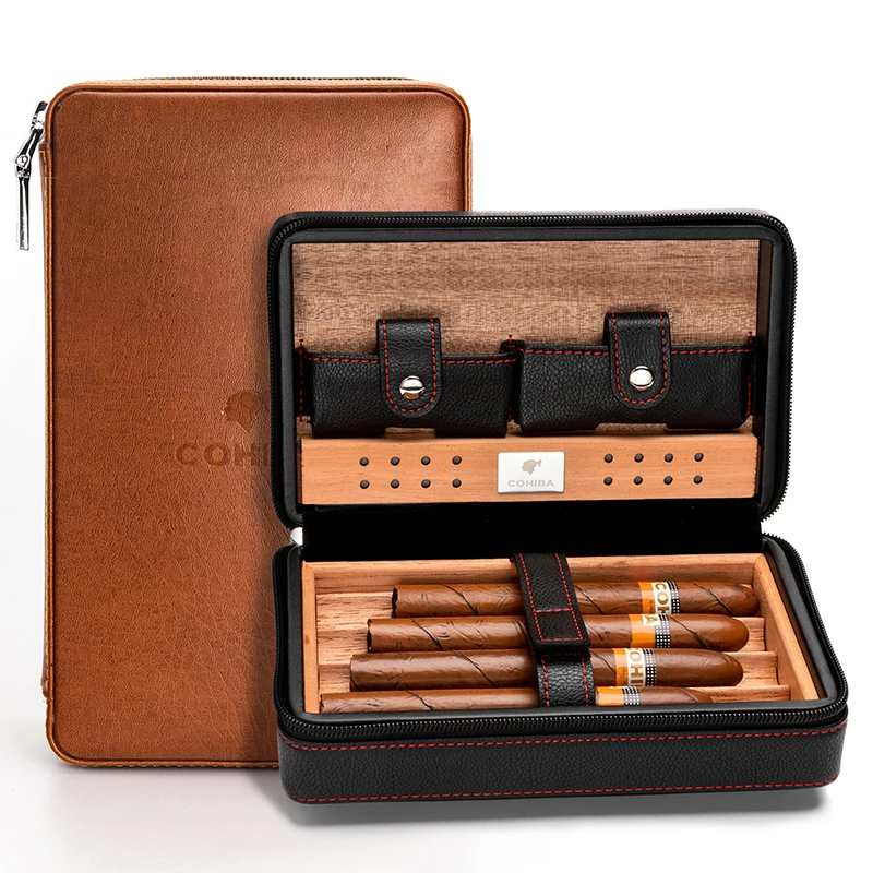 Source Outdoor Portable Custom Gifts Cigar Humidor Case Bag Travel Humidor on m.alibaba.com
