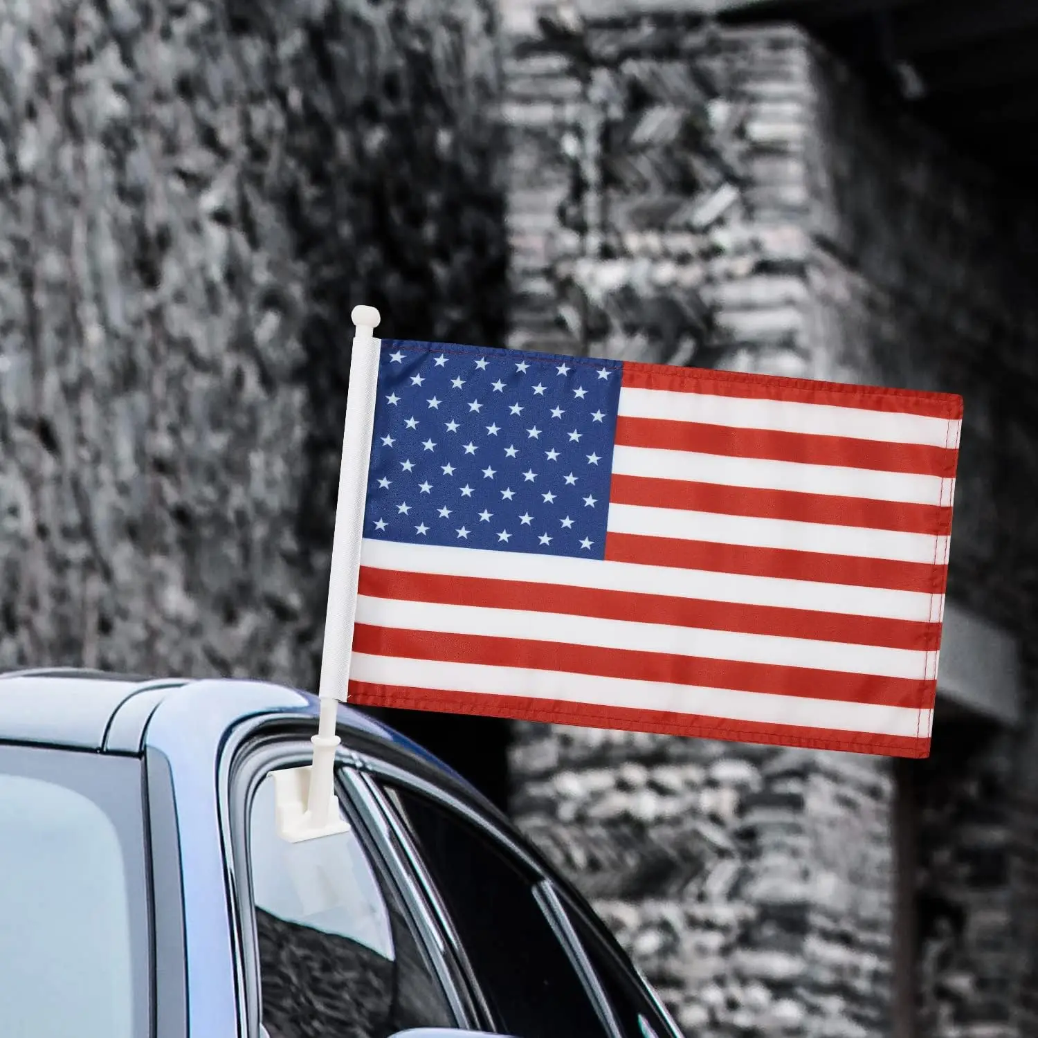 Custom Any Team Any Logo Any Design Car Window Flag 30*45cm 12*18 Inch