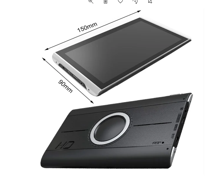 7 Inch Truck GPS Navigator Device Universal Mediatek Navigation GPS with RAM 256MB ROM 16GB Ebook Reader EU/US Map