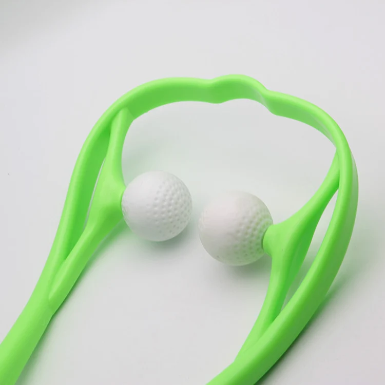 OEM Pressure Deep Tissue Plastic Handheld Manual Neck Shoulder Roller Ball Massager for Sale