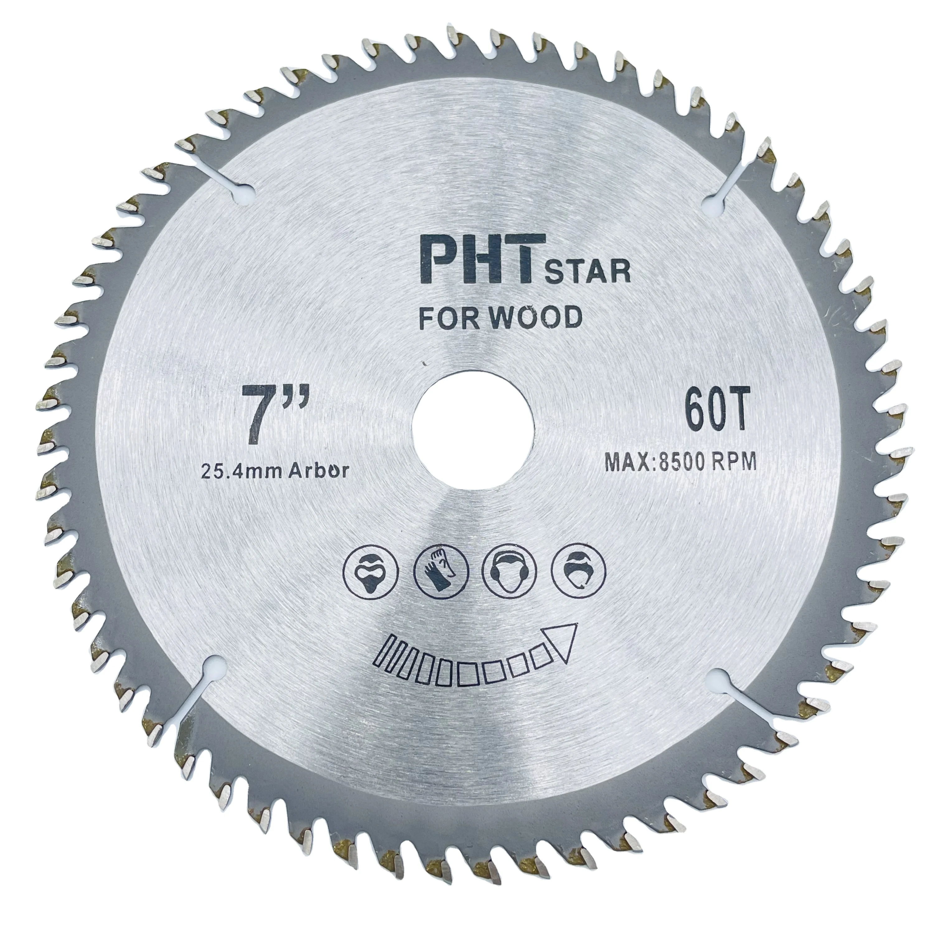 7" 60t 180mm Tct Circular Saw Blade For Wood Plastic Acrylic